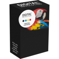 Digital Revolution Tinte ersetzt HP C2P07AE 62XL 3-farbig