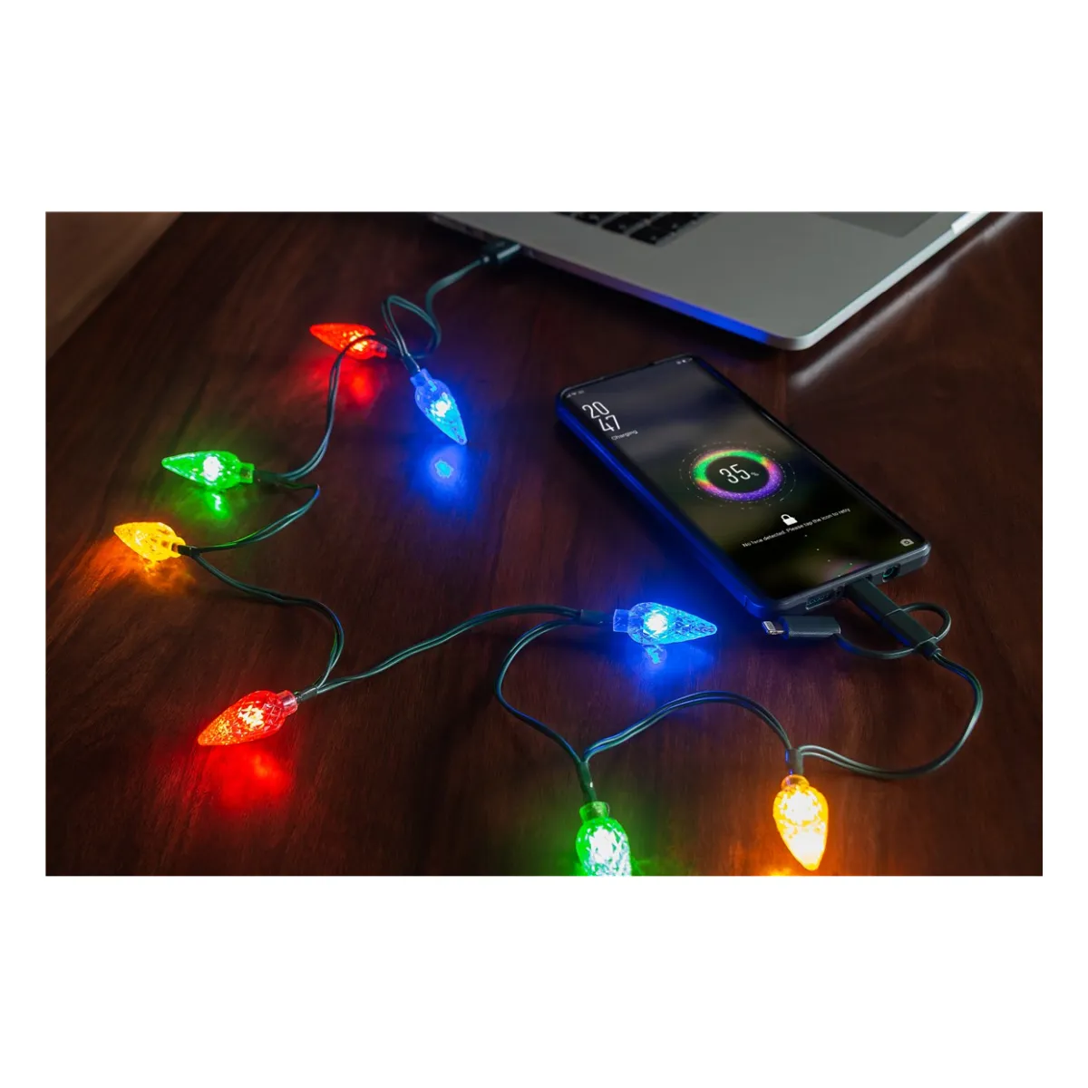 Goobay Smartphone-USB-Ladekabel mit LED-Leuchten
