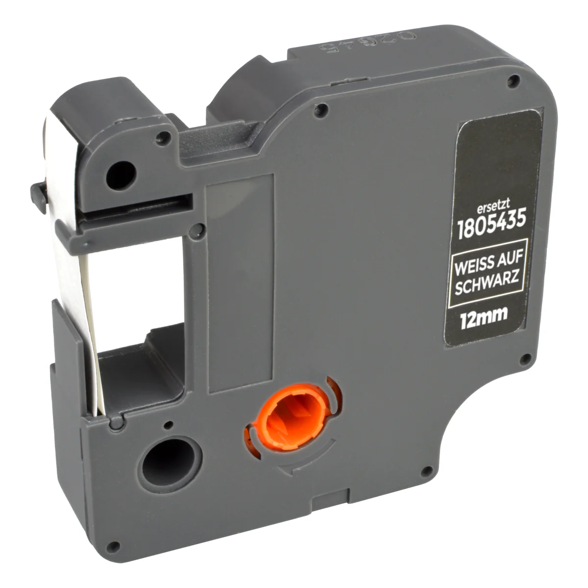 Dymo 1805435 Schriftband alternativ weiß auf schwarz (vinyl) 12mm x 5,5 Meter - Digital Revolution