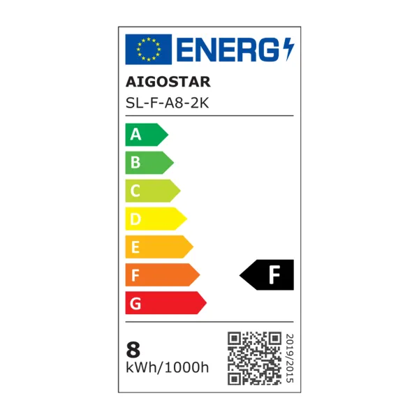 LED FILAMENT 'A60', 8W, E27