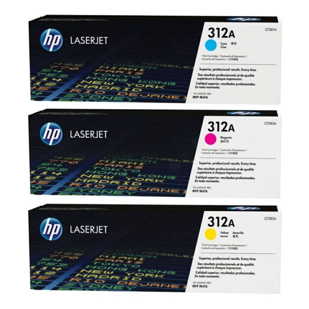 HP 312A Toner MultiPack cyan magenta gelb (CF440AM)