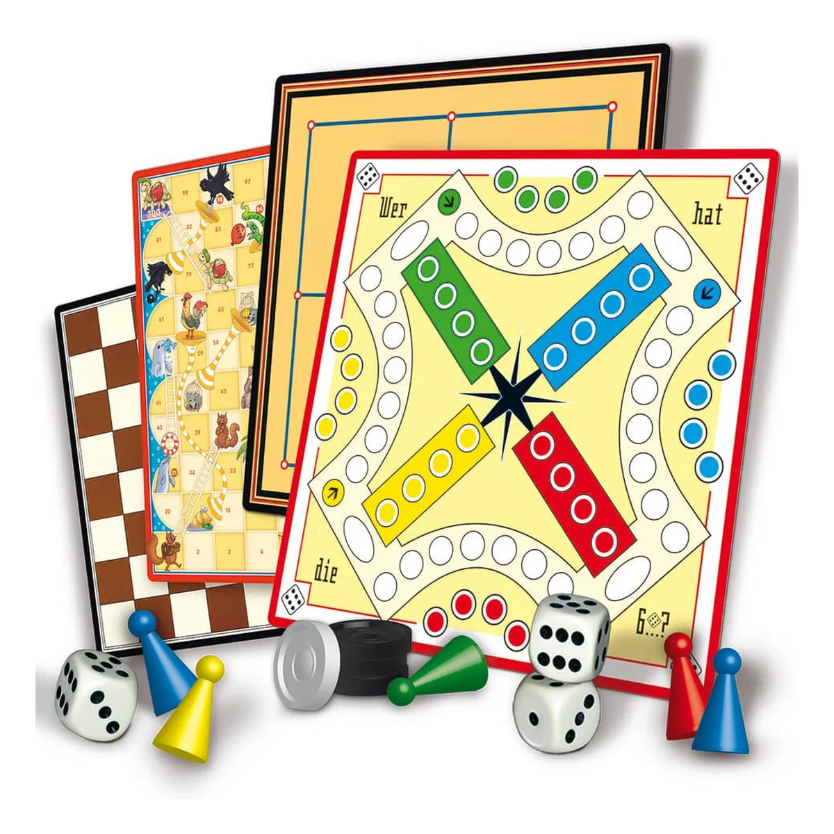 ASS Spielesammlung Senioren mit extra großen Spielsteinen