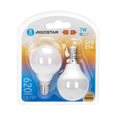 Aigostar LED 'Birne', E14, 6W, 2 Stück