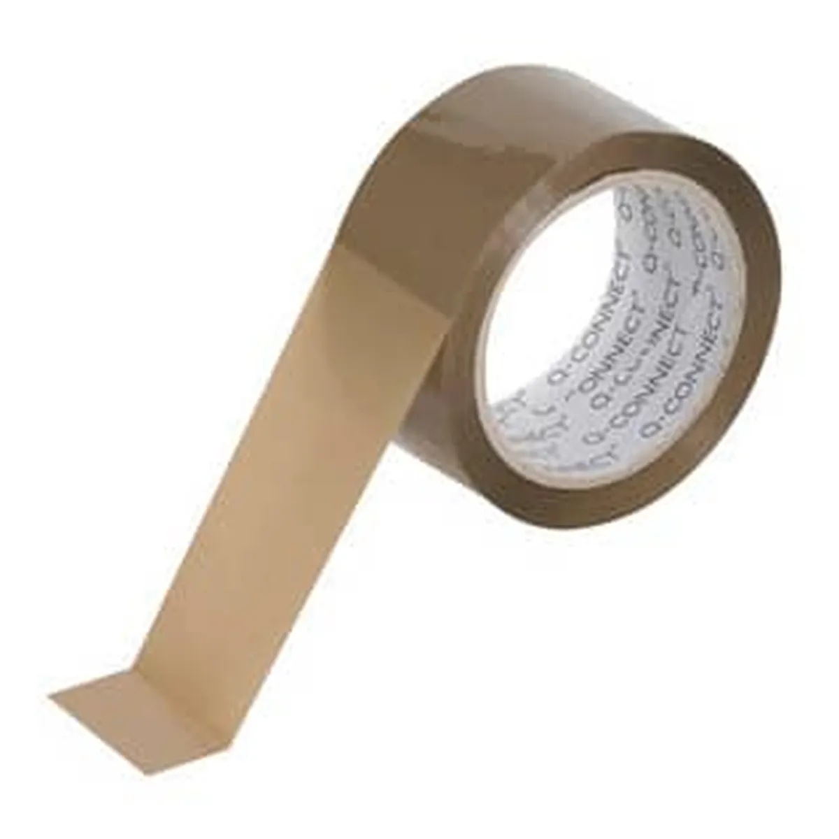 Q-Connect Packband 50 mm x 66 m, braun, 6er Pack