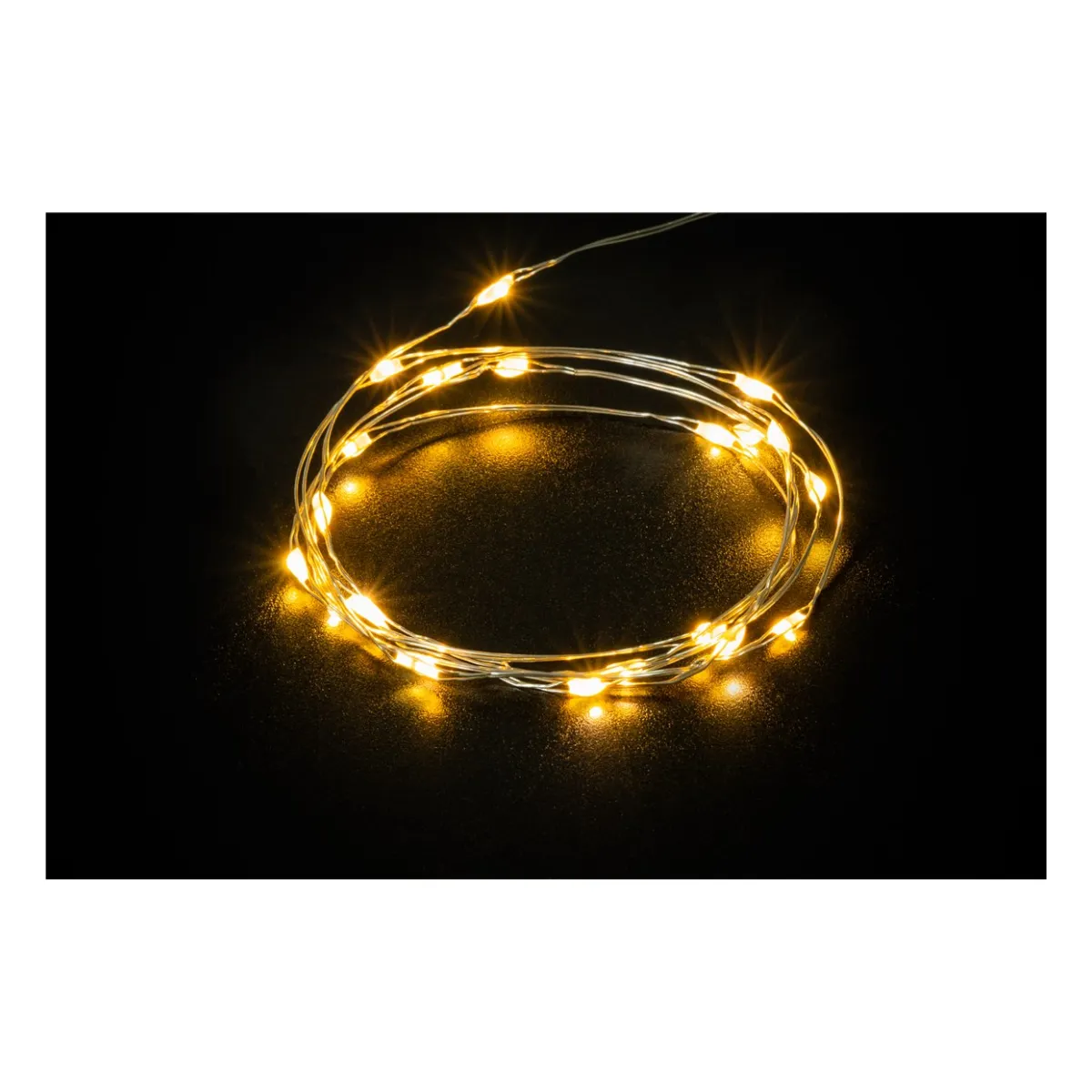 Goobay 20er LED-Silberdraht-Lichterkette, inkl. Timer