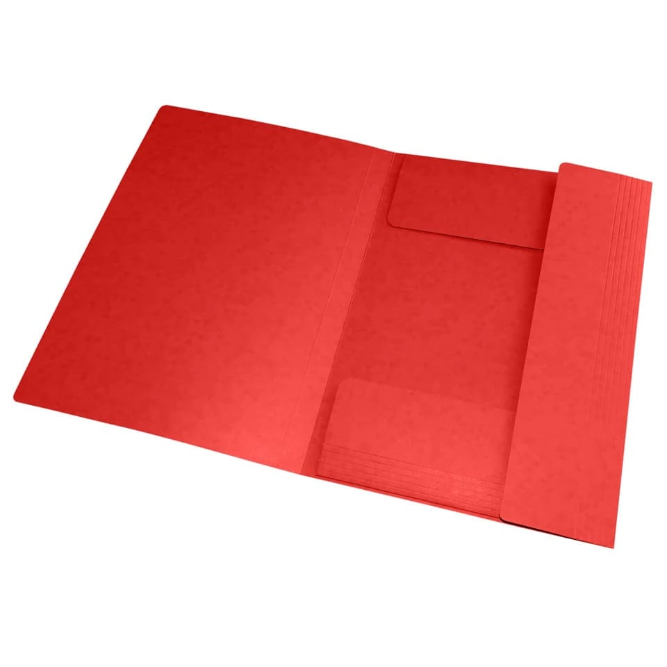 Eckspannermappe TOPFILE+ - A4, Rückenschild, Karton, rot