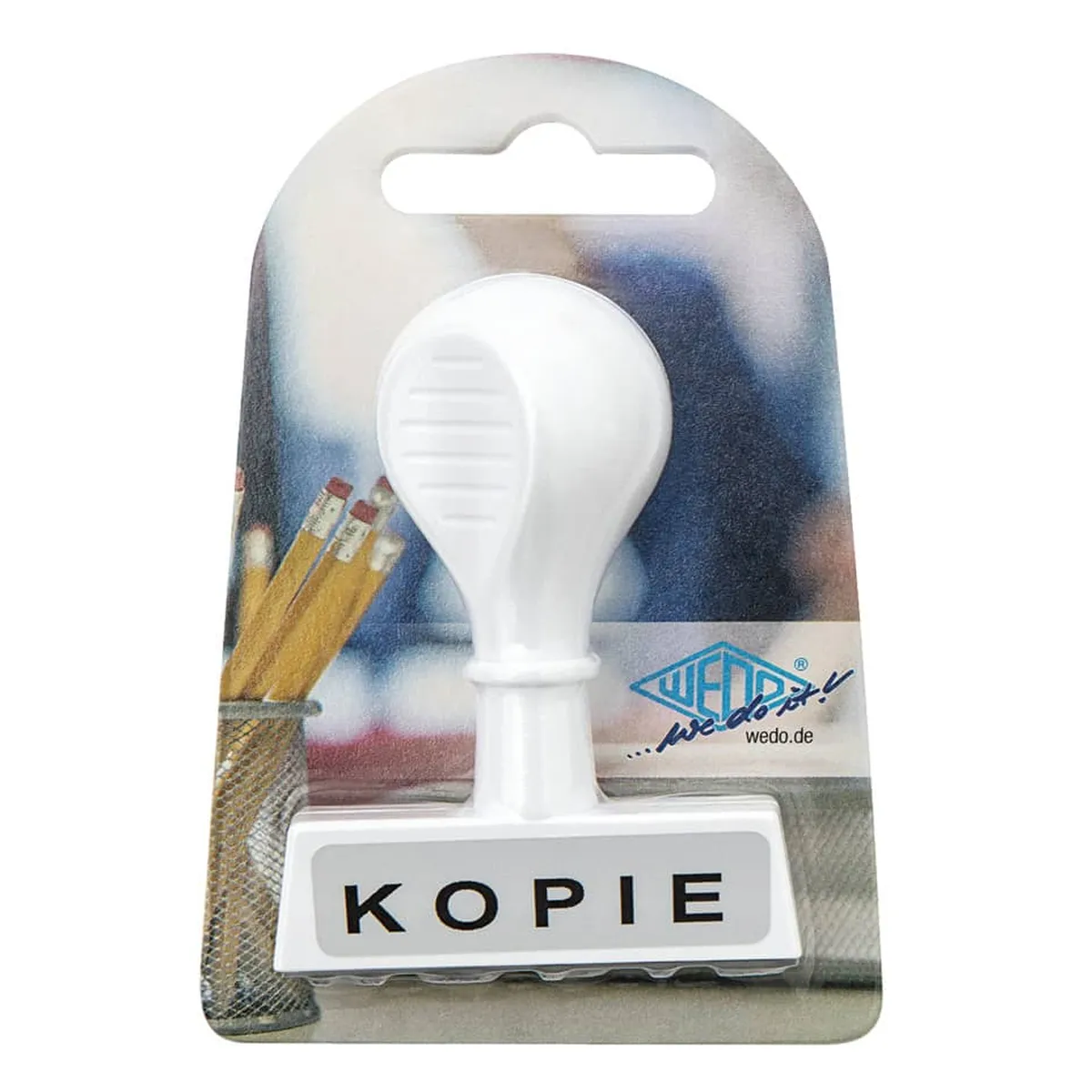 Wedo Stempel Text Kopie - Abdruck 45 mm