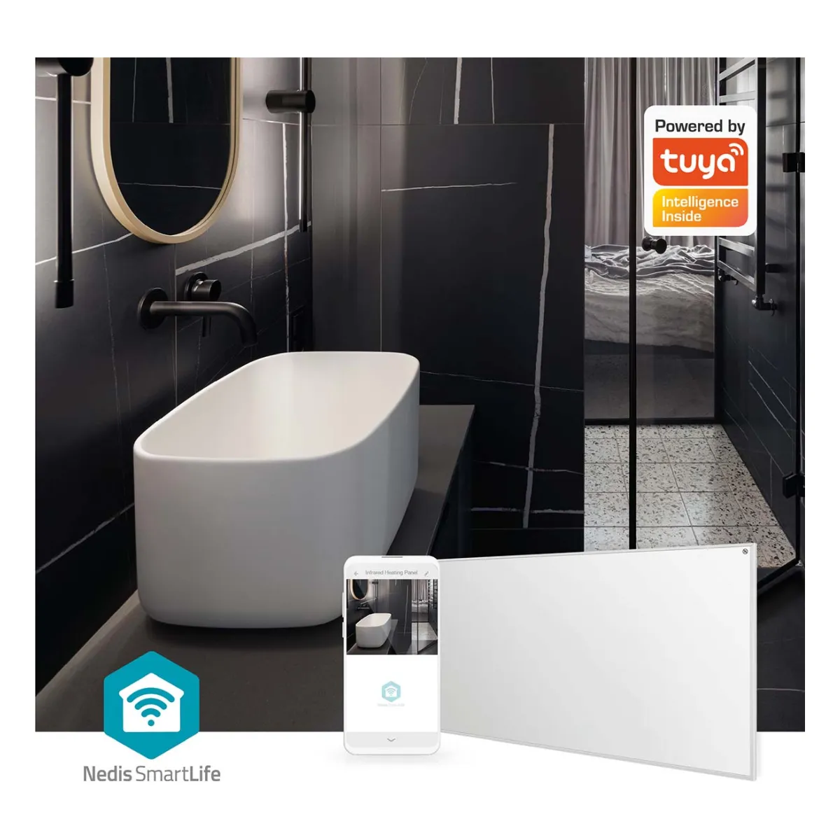 Nedis SmartLife Infrarot-Heizplatte 700 Watt