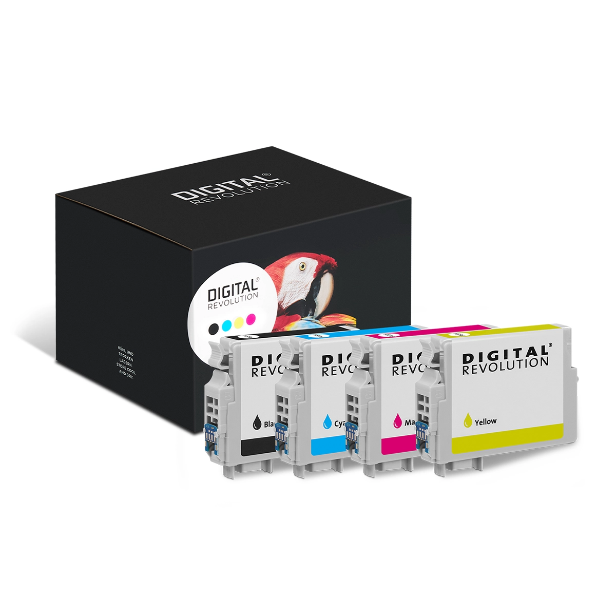 Epson 18 - alternative Patrone MultiPack 'schwarz cyan magenta gelb' 43,4 ml - Digital Revolution