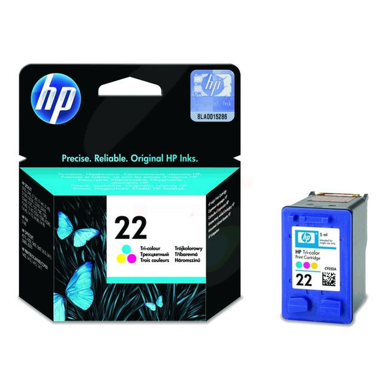 Druckerpatrone HP 22 farbig 5 ml | 165 Seiten (C9352AE)