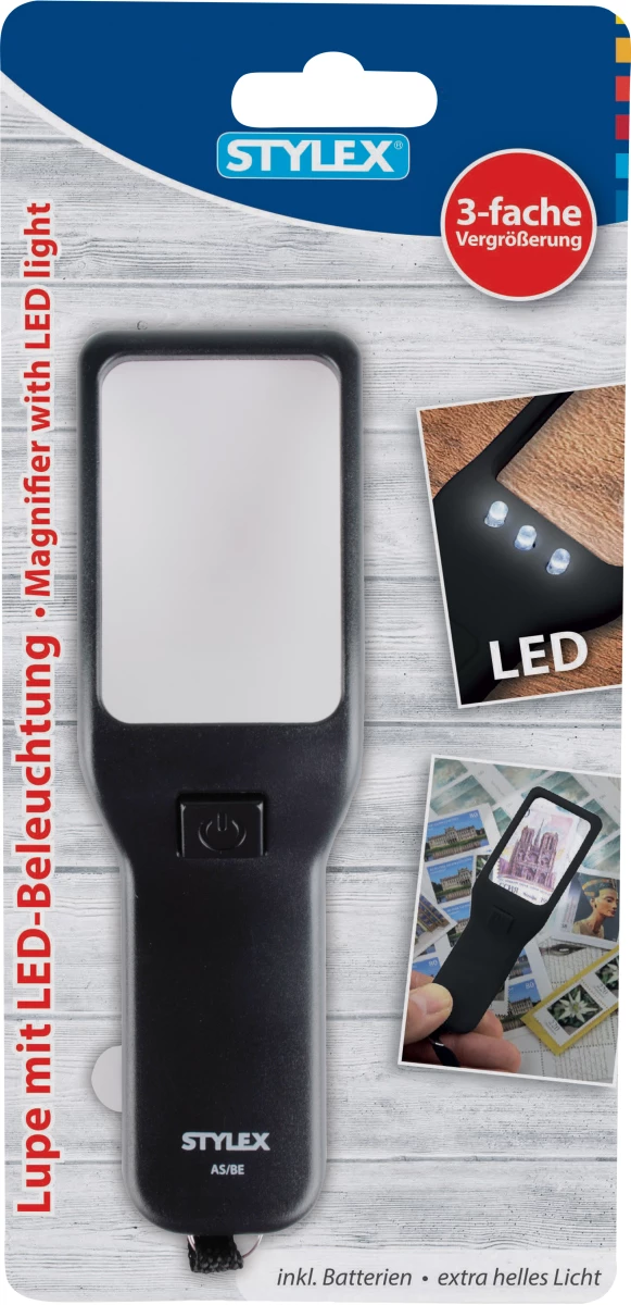 Stylex Lupe mit LED-Beleuchtung