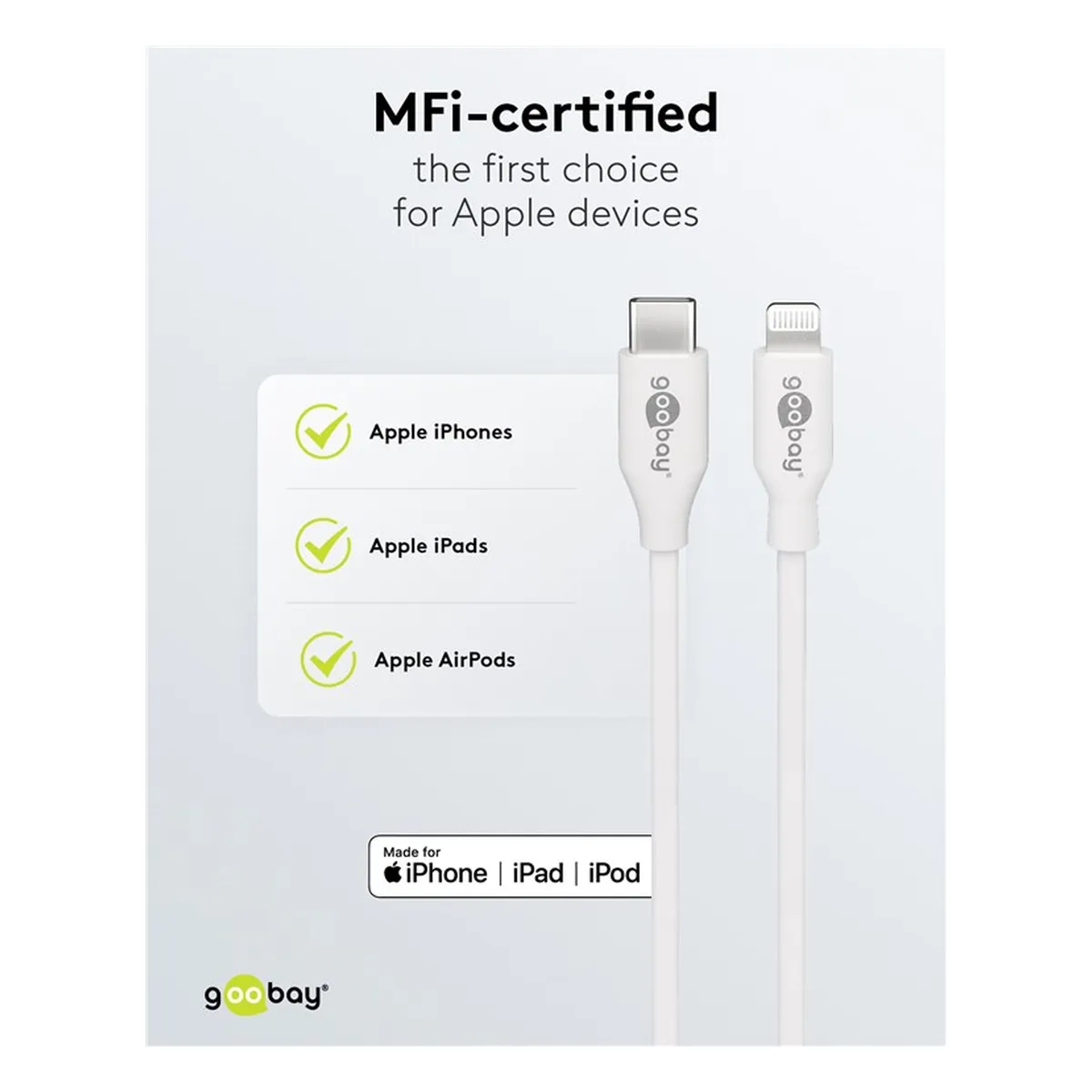 Goobay Lightning - USB-C™ Lade- und Synchronisationskabel