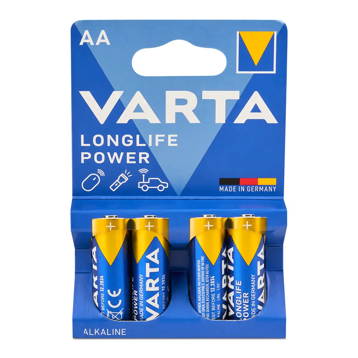Varta High Energy Batterien 'Mignon AA', 1,5V, 4 Stück