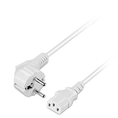Goobay Netzkabel, weiß, 3,0 Meter
