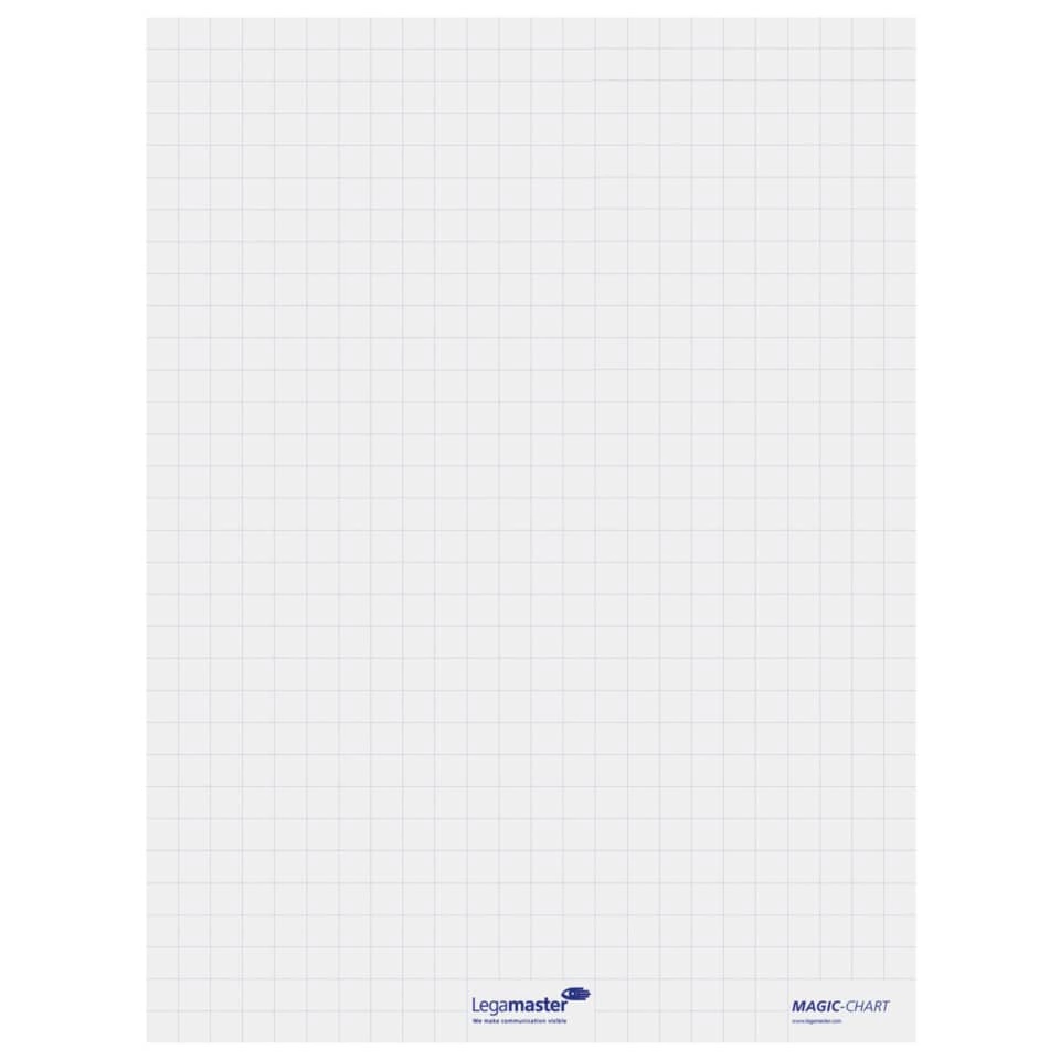 Legamaster Schreibfolie Magic-Chart flipchart - 60 x 80 cm, 25 Blatt, weiß, kariert
