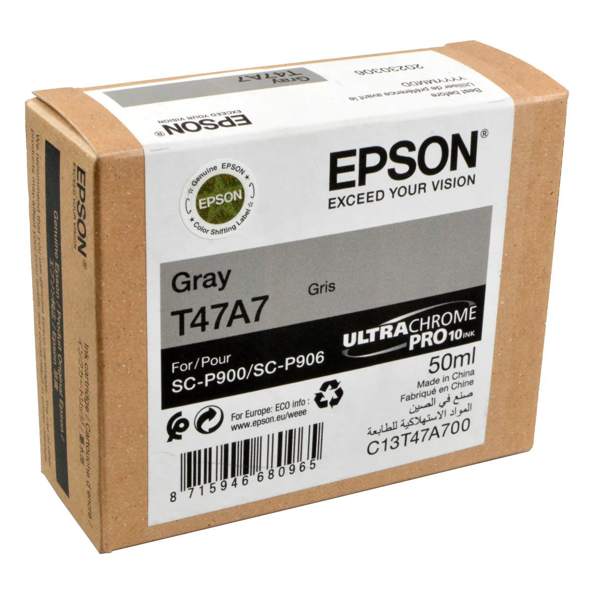 Epson Tinte C13T47A700 T47A7 grau