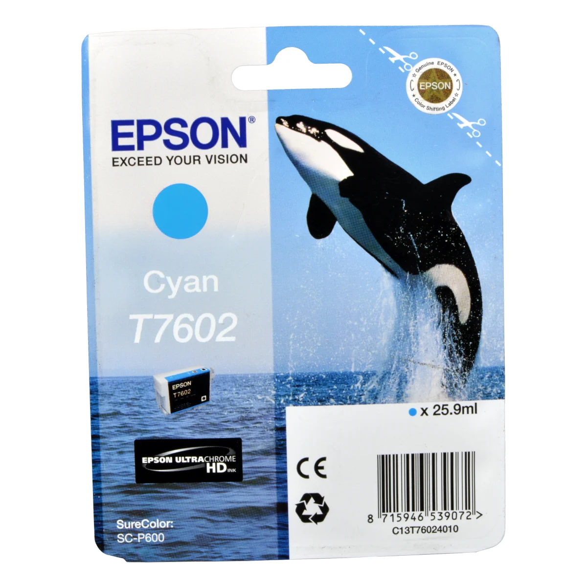 Epson Tinte C13T76024010  Cyan T7602
