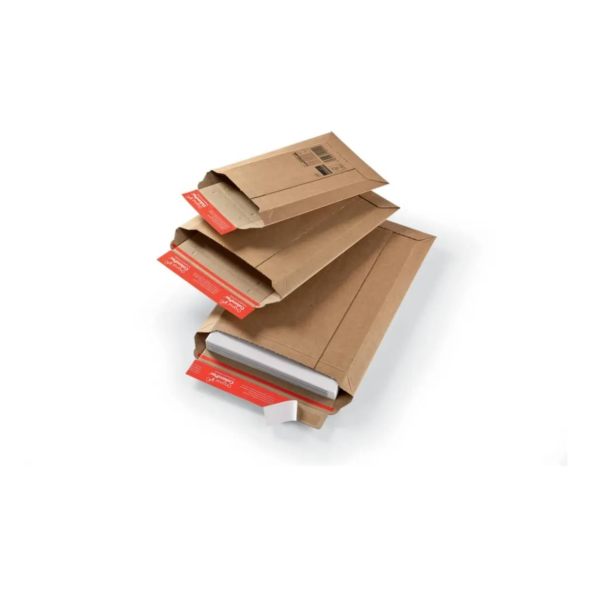 ColomPac Versandtaschen Wellpappe 215x300x50 mm (A4), braun