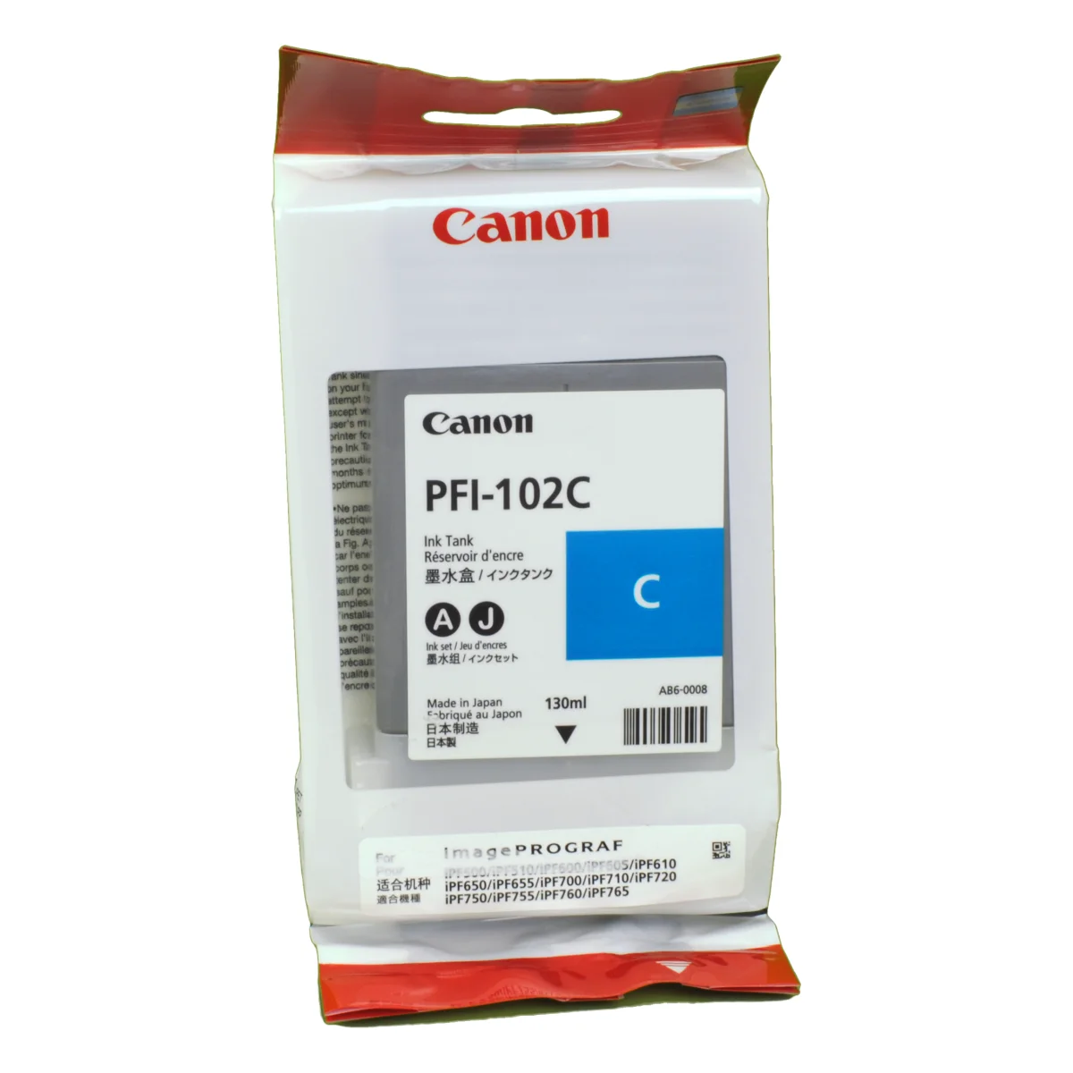 Canon PFI-102C Druckerpatrone cyan 130 ml (0896B001)
