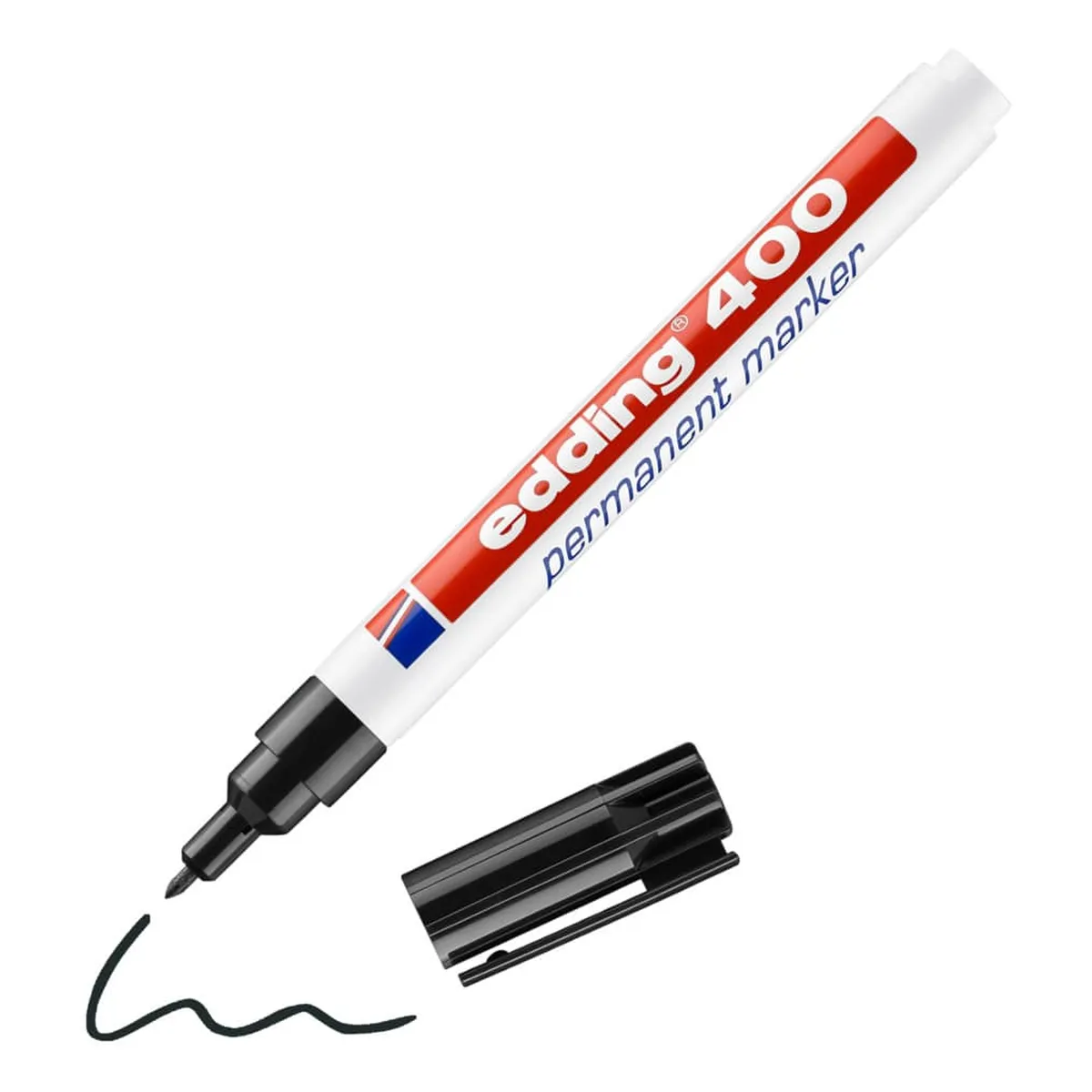 Edding Permanentmarker - 1 mm, schwarz, nachfüllbar