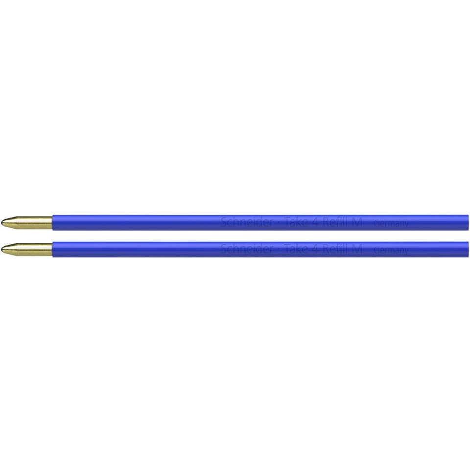 Kugelschreibermine Take 4 Refill - M, blau (dokumentenecht), 2 Stück