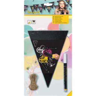 Securit Kreidetafel Flaggendesign - 14 Stück, inkl. Kreidestift