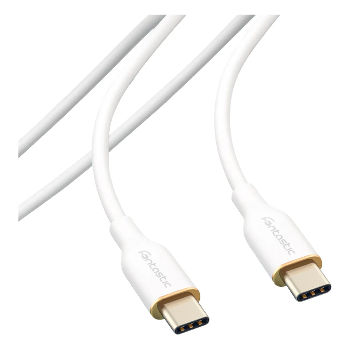 Fontastic Silikon Datenkabel USB Typ-C > Typ-C weiß