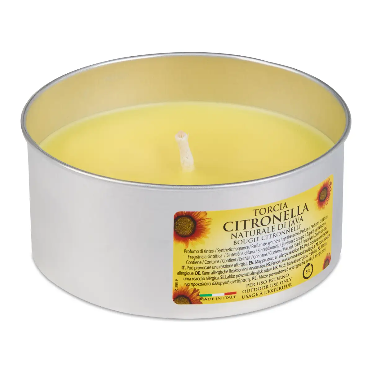 Citronella-Kerze in Alu-Dose 140g