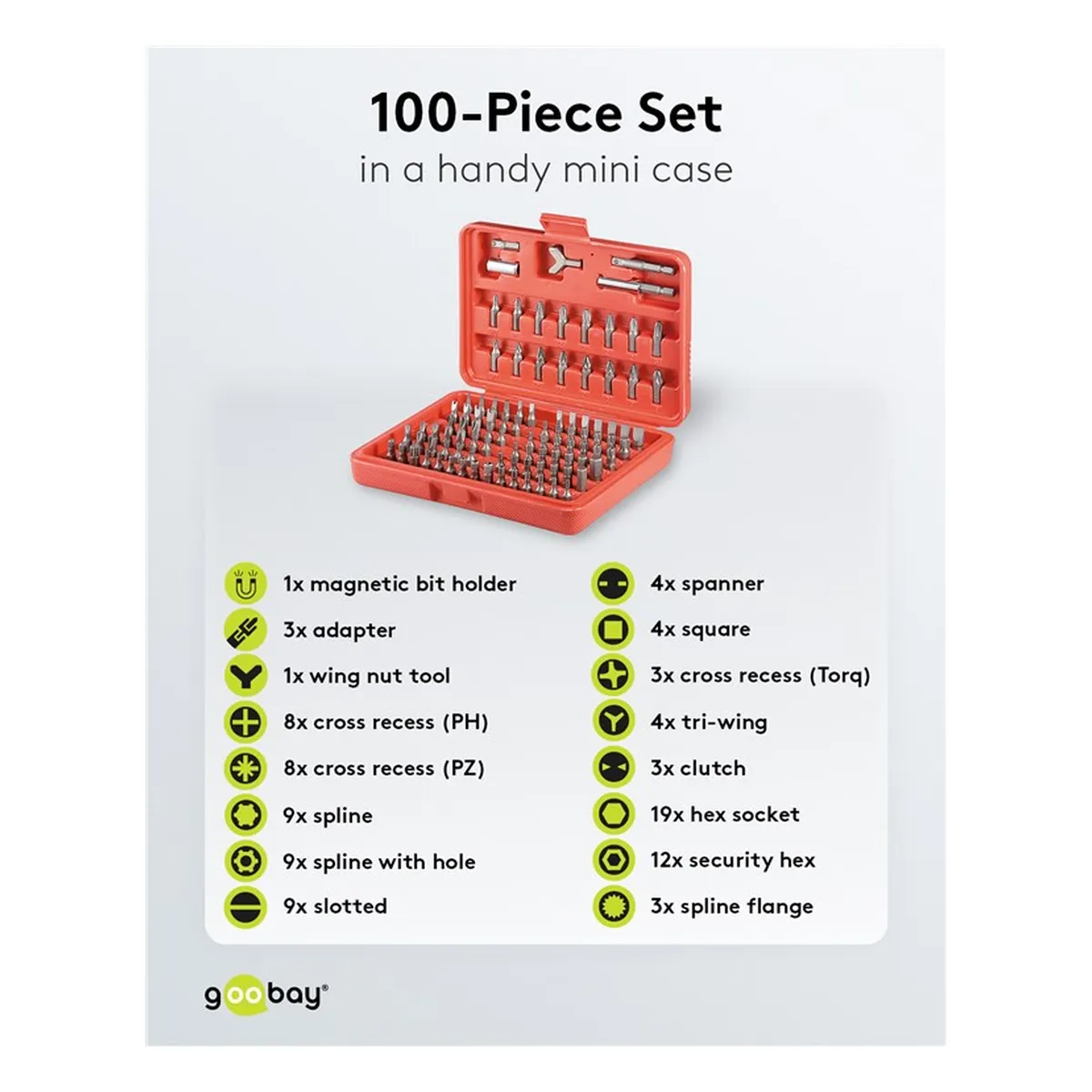 Fixpoint Spezial-Bitsatz, 100 Teile
