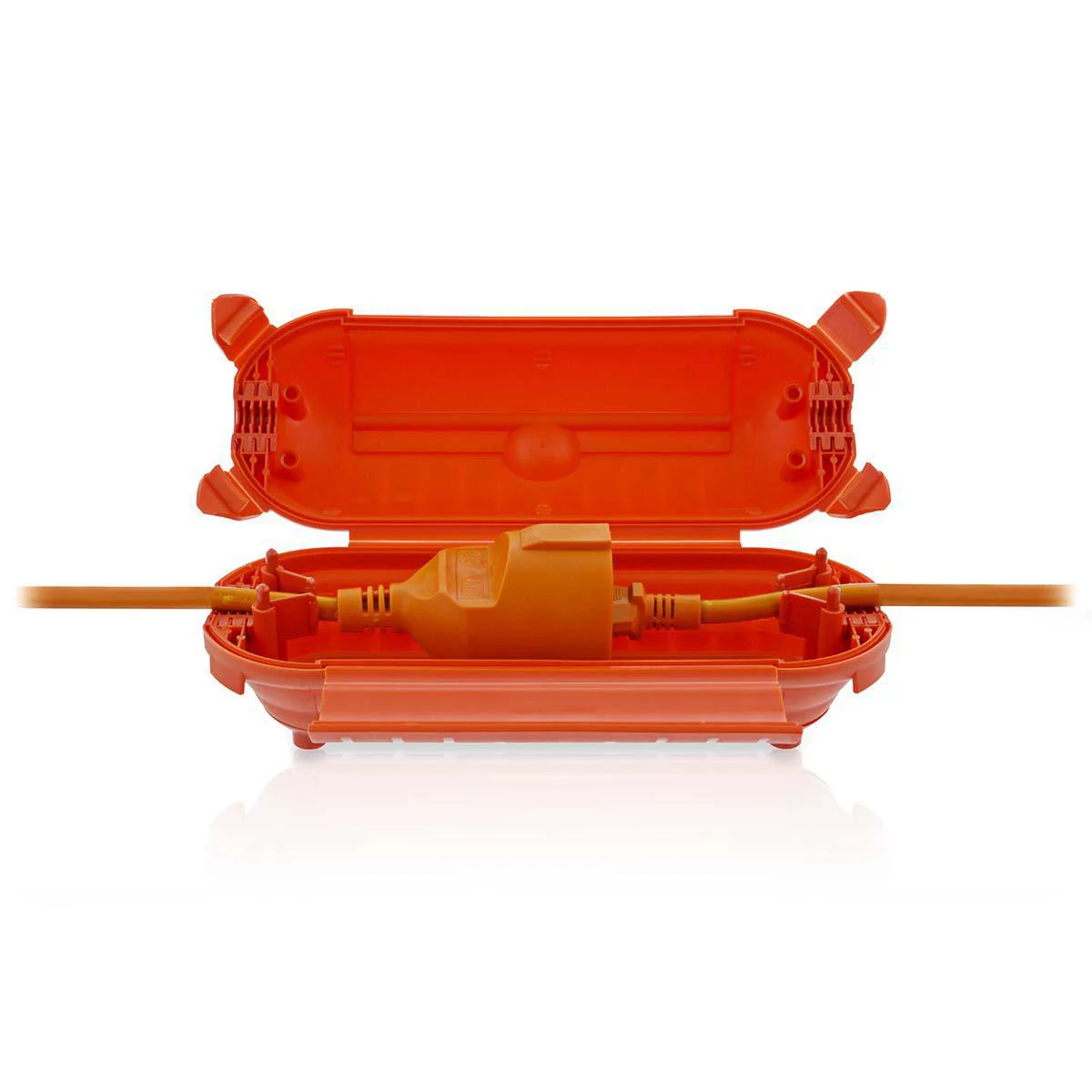 Nedis Sicherheitsbox für für Schuko, Stecker und Buchse orange