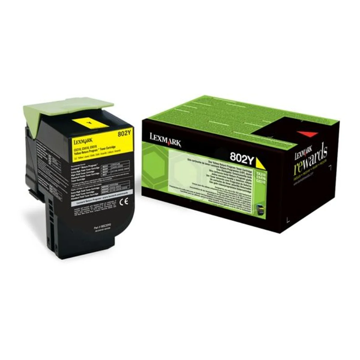 Lexmark 802Y Toner gelb 1.000 Seiten (80C20Y0)