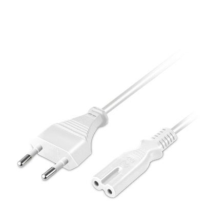 Goobay Netzkabel 'Euro', weiß, 5,0 Meter