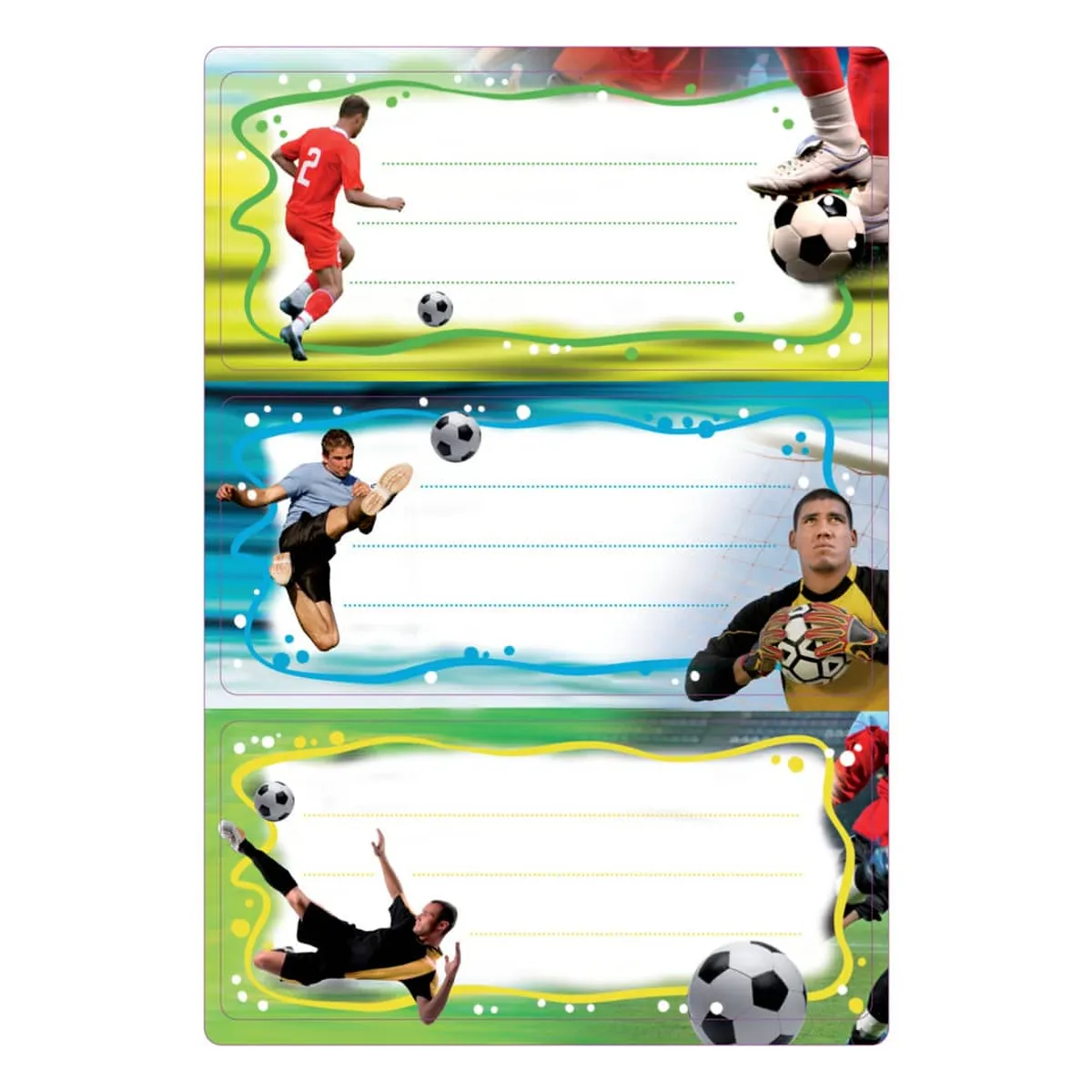 Herma Schuletiketten - Fussball, beglimmert