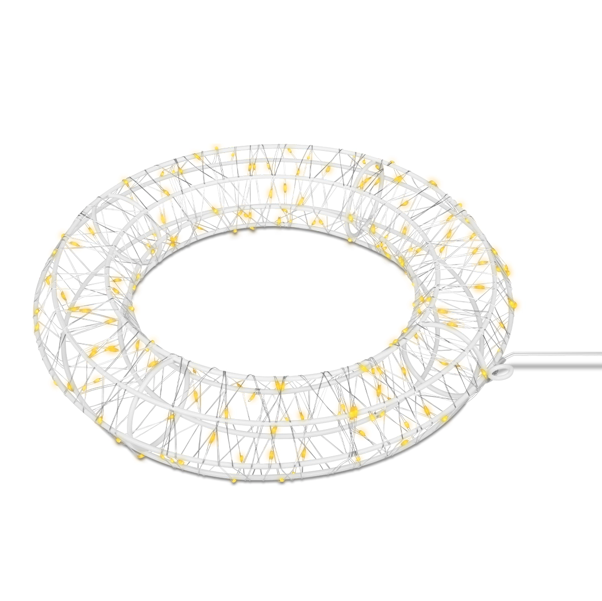 Deko Kranz Ø 30 cm mit 200 LED und Timer