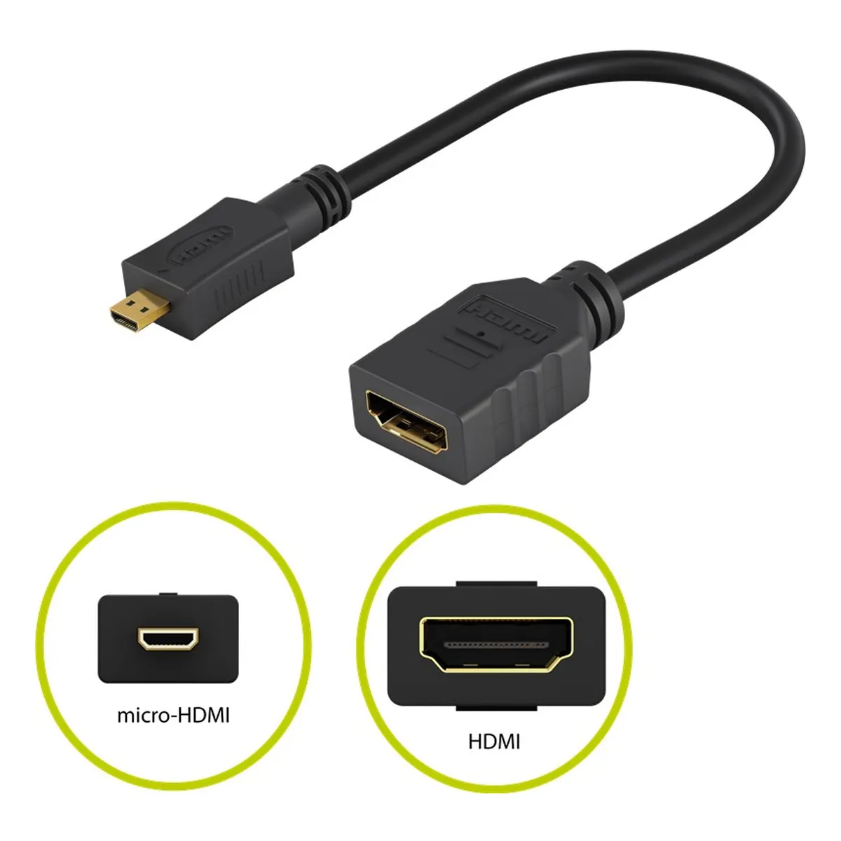 Goobay Micro HDMI™ / HDMI™-Adapter