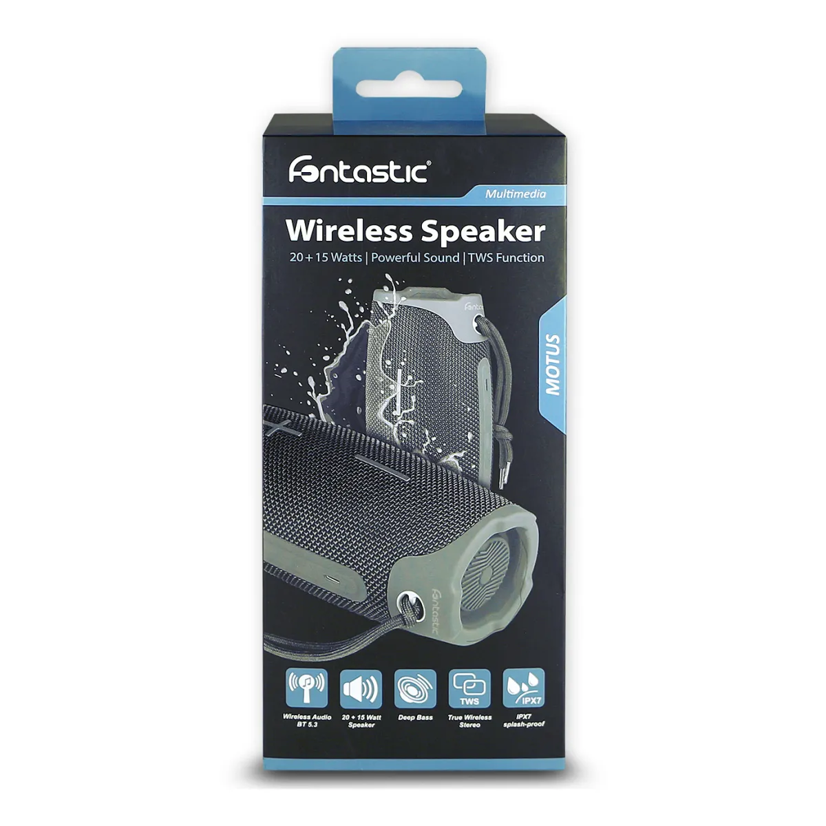 Fontastic Drahtloser Lautsprecher “Motus“ TWS, schwarz