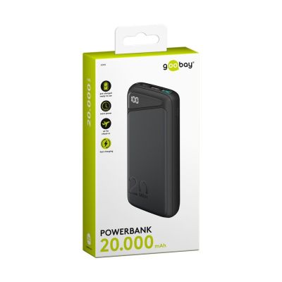 Goobay Schnelllade-Powerbank 20.000 mAh (USB-C™ PD, QC 3.0)