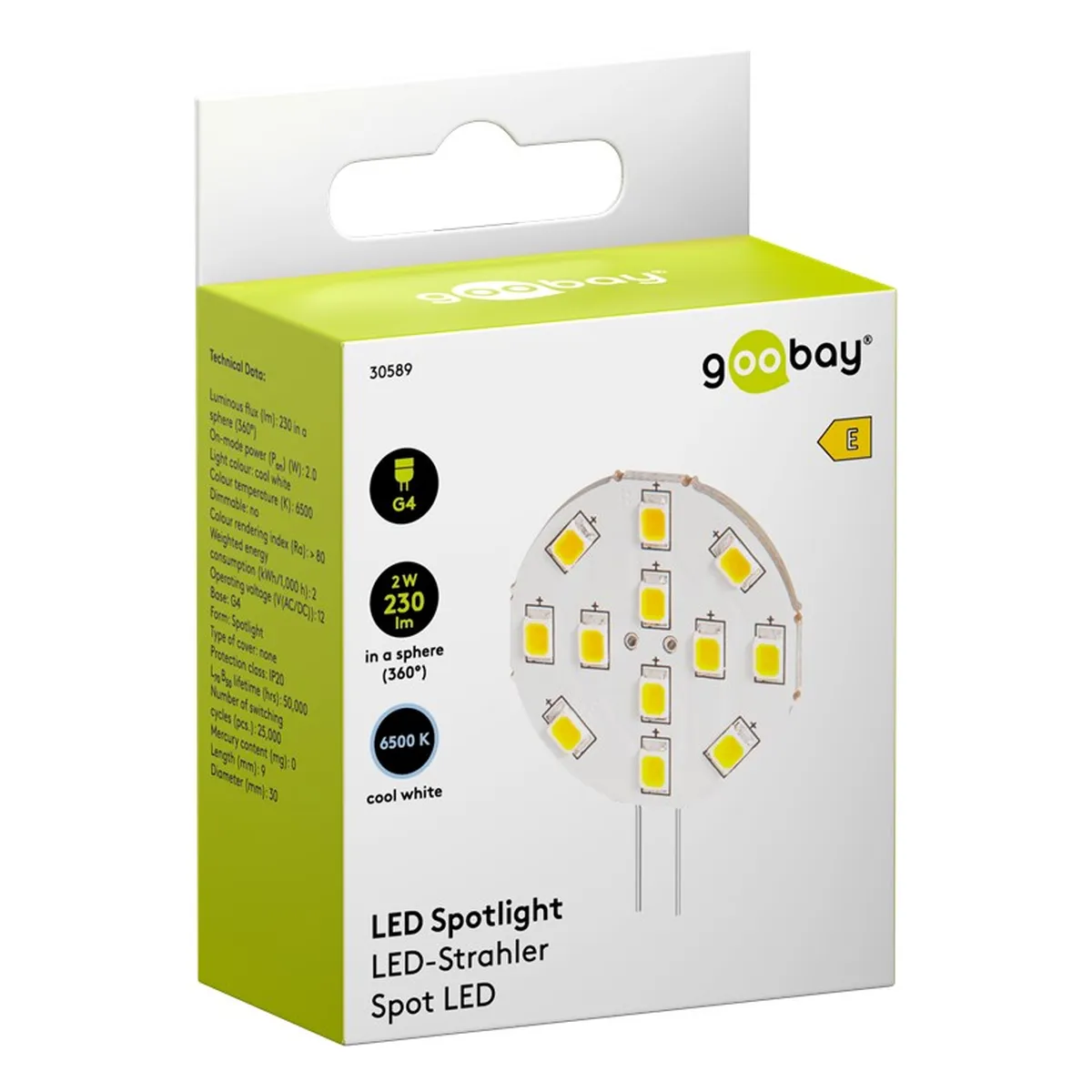 Goobay LED Strahler, 2W, Ø 30mm