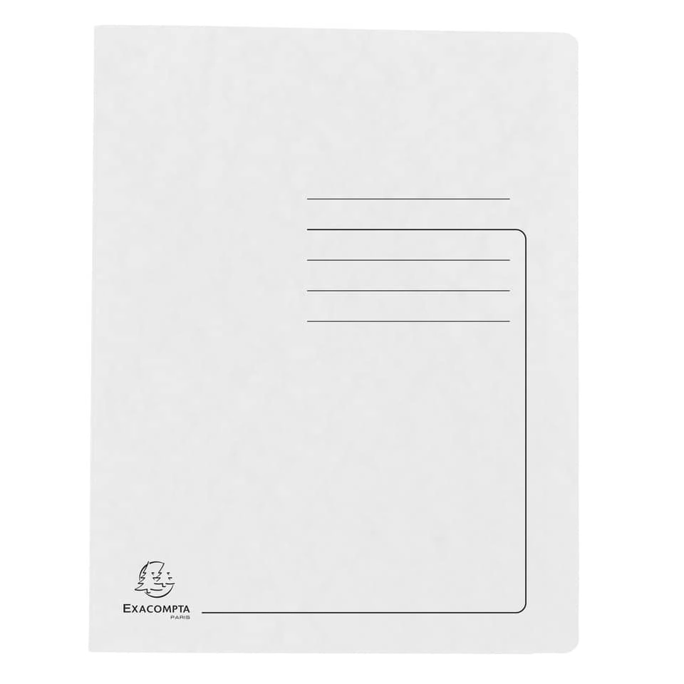 EXACOMPTA Schnellhefter - A4, 350 Blatt, Colorspan-Karton, 355 g/qm, weiß