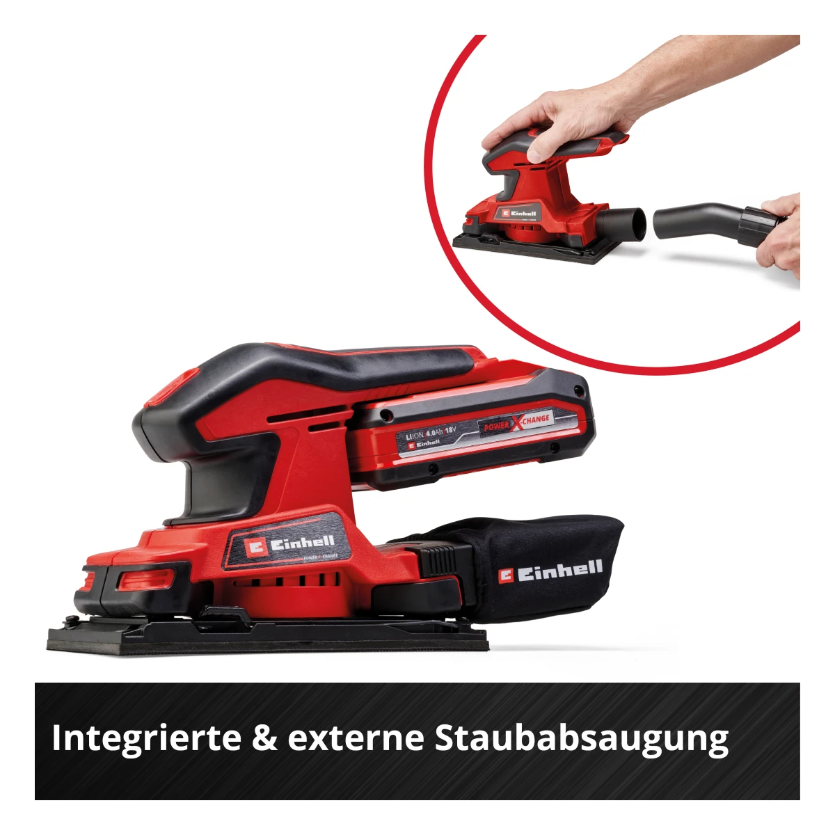 Einhell Akku-Schwingschleifer TC-OS 18/187 Li Solo Einhell Akku-Schwingschleifer TC-OS 18/187 Li Solo