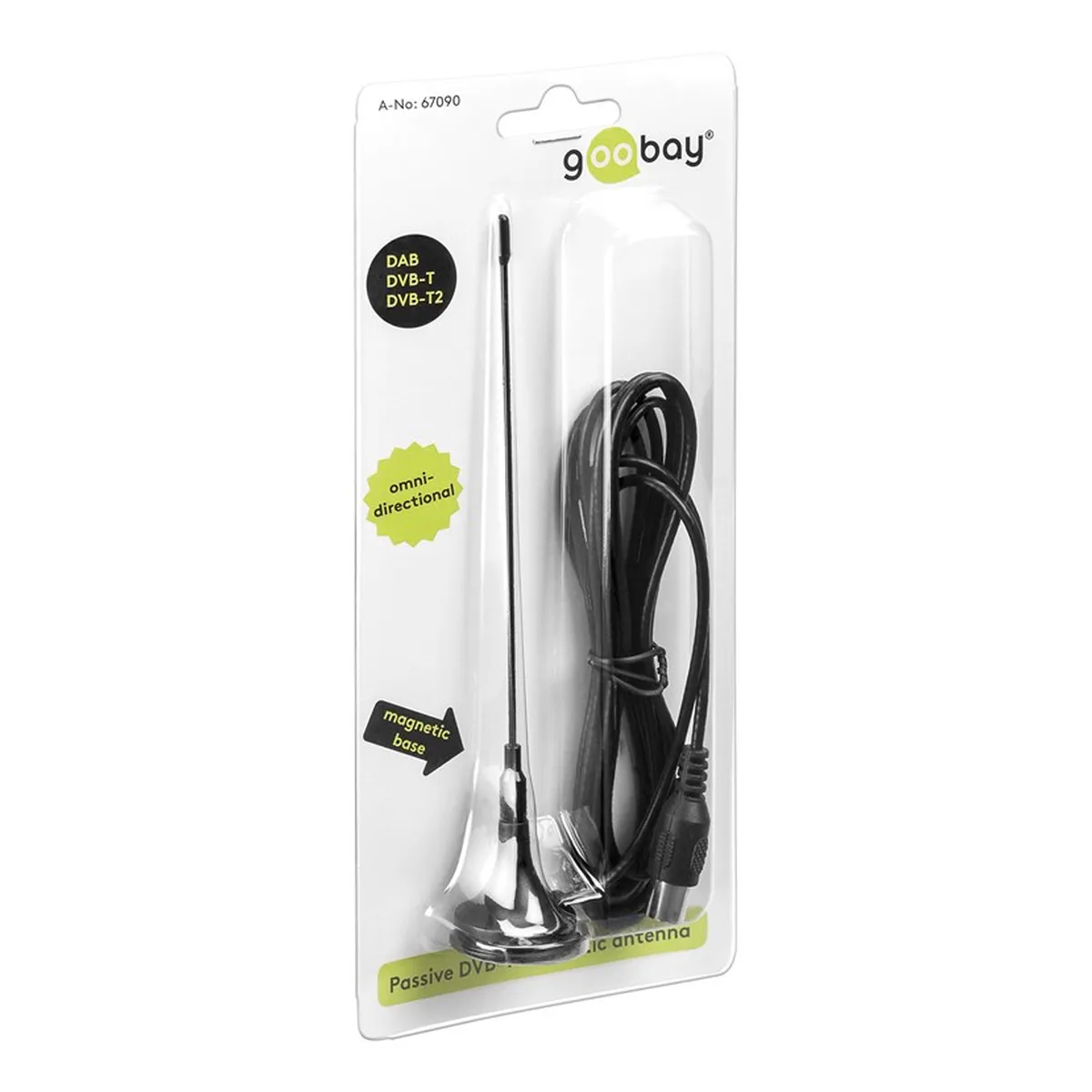 Goobay Passive DVB-T2 (HD) Mini-Magnetantenne