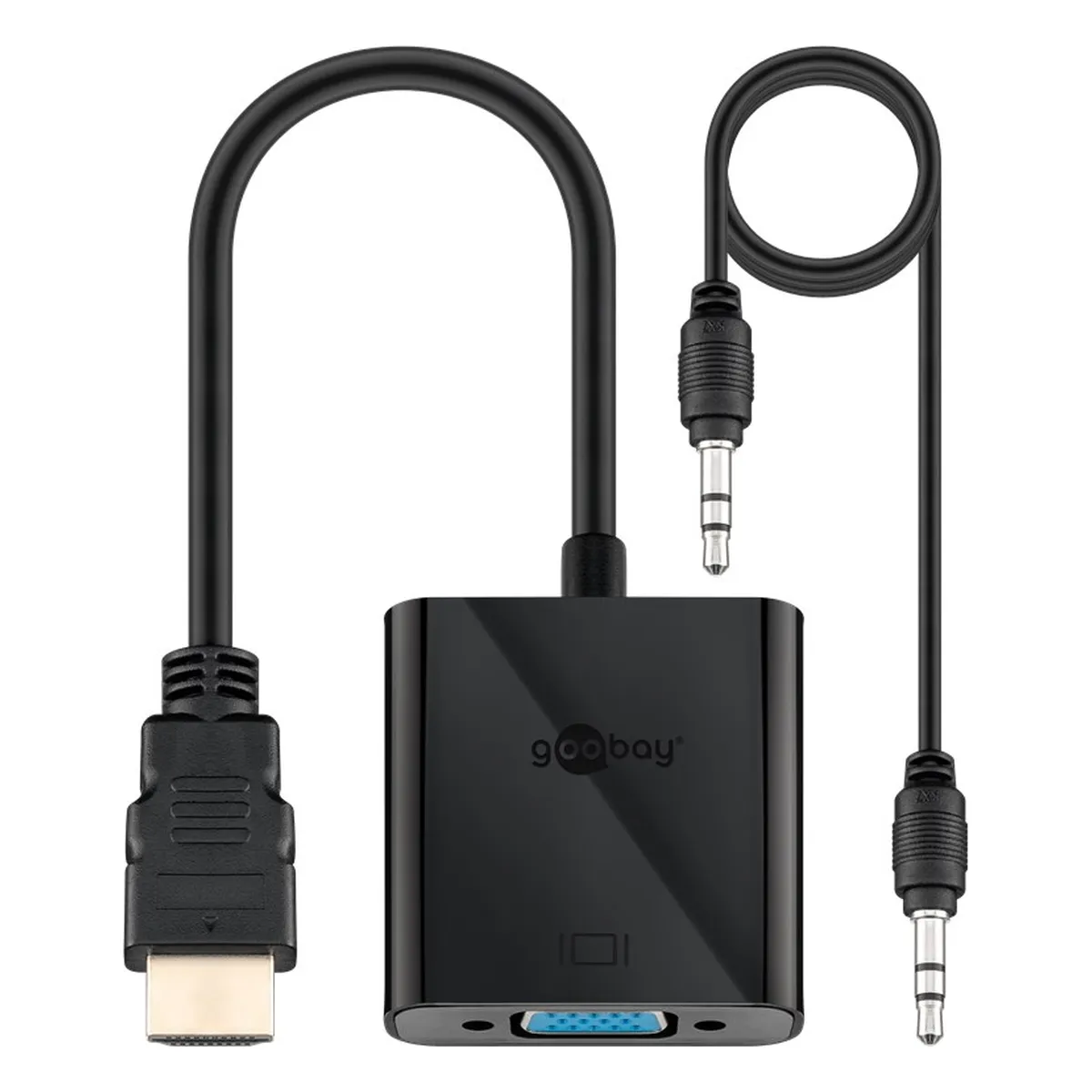 Goobay HDMI™/VGA Adapter, vernickelt
