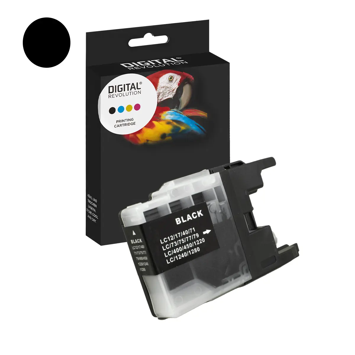Brother LC-1240 BK - alternative Reinigungspatrone 'schwarz' 14,8 ml | 1.400 Seiten - Digital Revolution