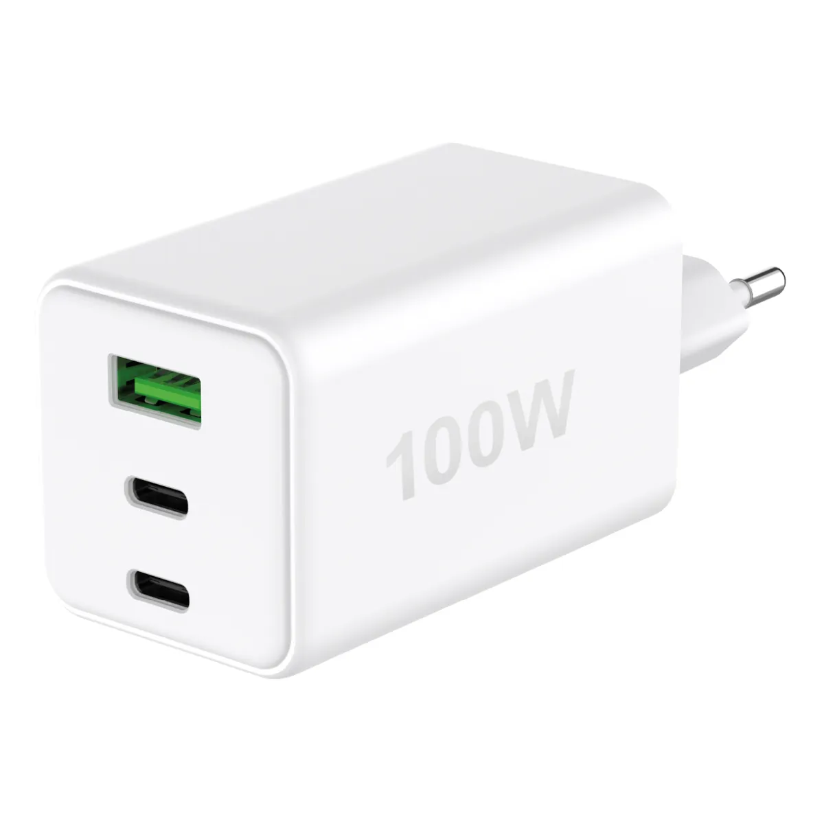 Fontastic Netzteil GAN 100W, 2 x Typ-C + USB-A weiß