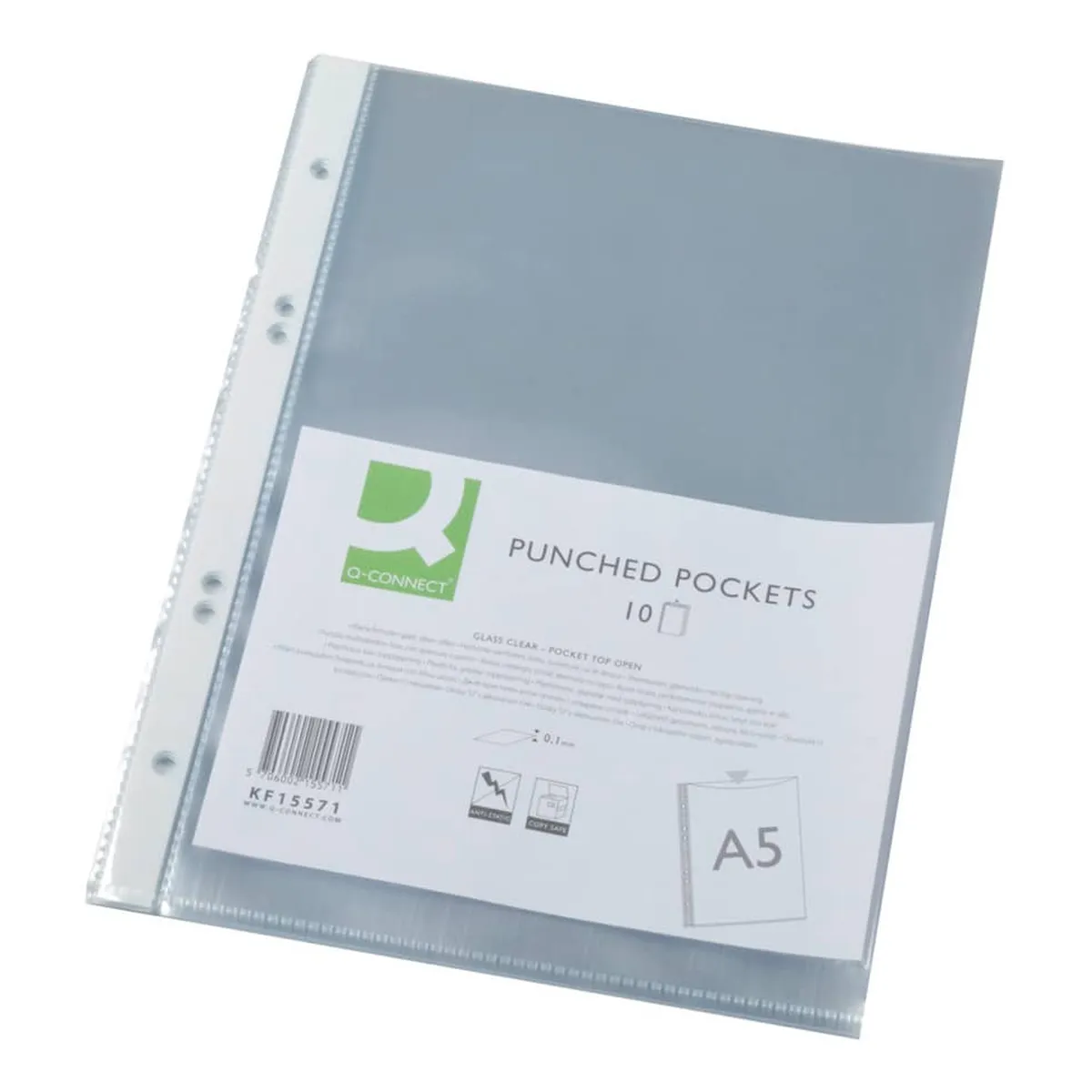 Q-Connect Prospekthülle - A5, 100 mym, glasklar, 10 Stück 