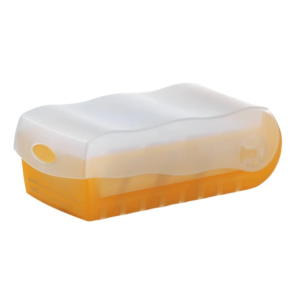 HAN Karteibox CROCO - A7 quer, für 900 Karten,  orange-transl.