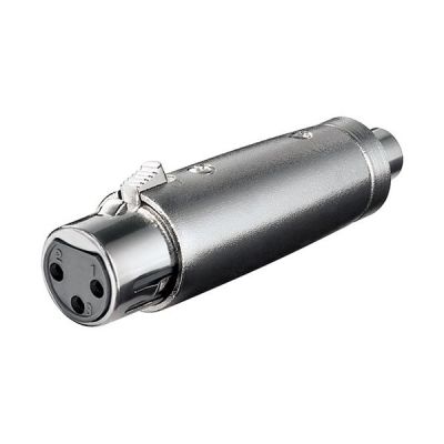 Goobay XLR Adapter, Cinch Buchse zu XLR Buchse