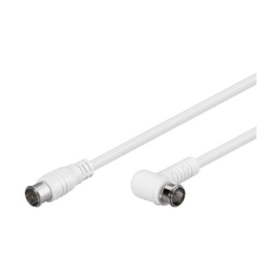 Goobay Gewinkeltes SAT Antennenkabel (80 dB), 2x geschirmt