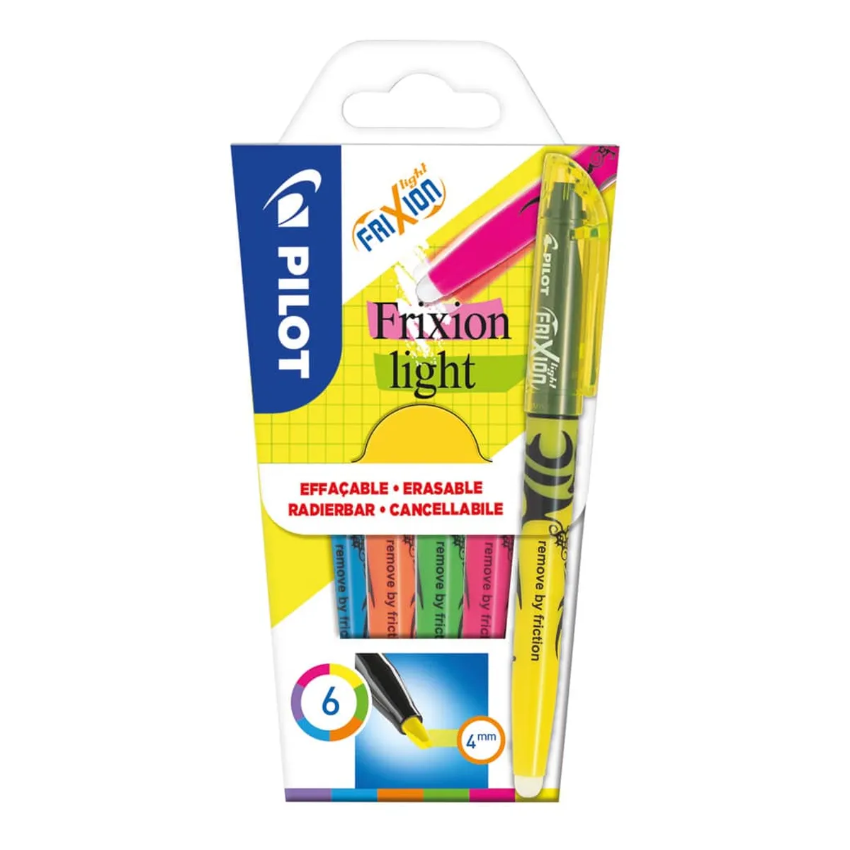 PILOT Textmarker FriXion Light Soft - M, 6er Etui pastell