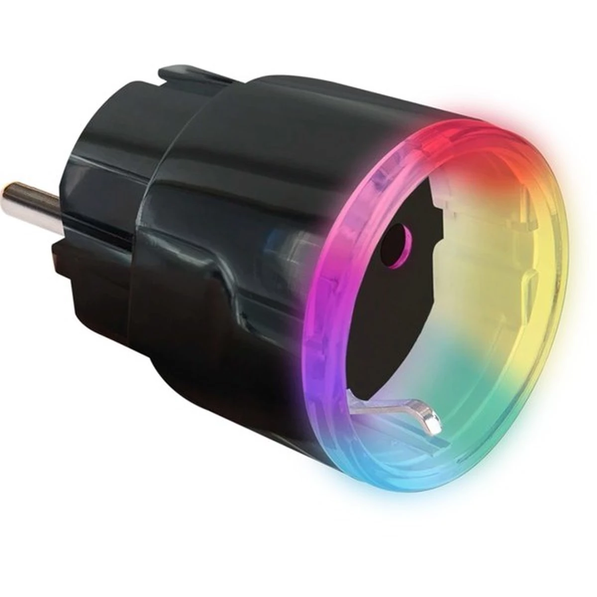 Shelly Home Plug & Play “Plus Plug S“ Wi-Fi Smart-Steckdose 1x 10A Messfunktion schwarz